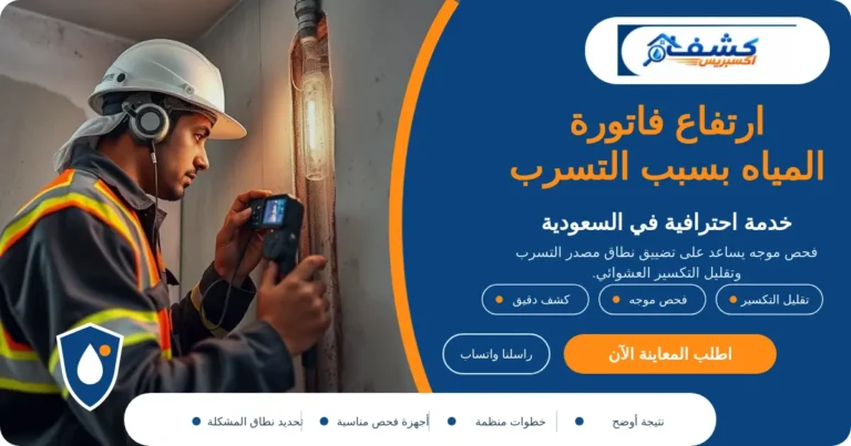 ارتفاع فاتورة المياه بسبب التسرب