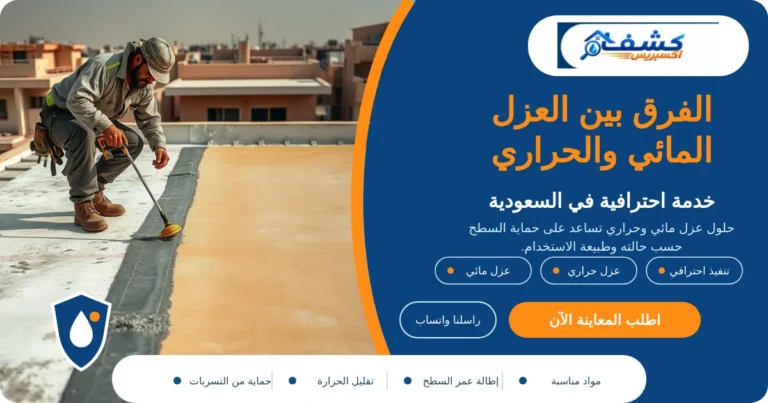 الفرق بين العزل المائي والحراري