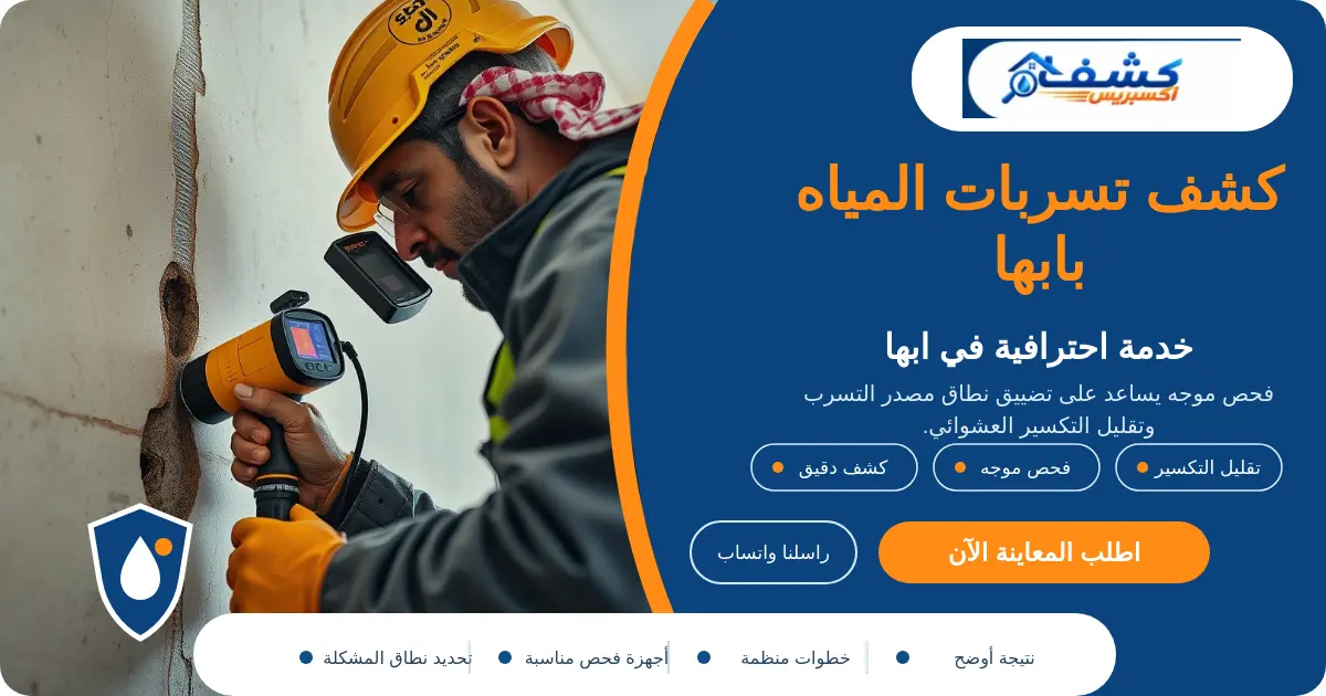 كشف تسربات المياه بابها أثناء فحص الرطوبة والعداد